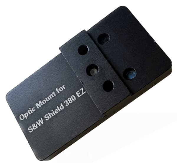 Smith Wesson SW MP 380 Shield EZ Pistol Mounting Plate Workswith Vortex Venom/Viper/DEFENDER-CCW,Burris Fastfire,Docter,Sig Sauer Romeo Zero,Leupold Delta Point Pro,Holosun 407k/507k,Swampfox Sentinel,ADE Spike/NUWA/Apollo,Shield RMS/RMSc Red Dot
